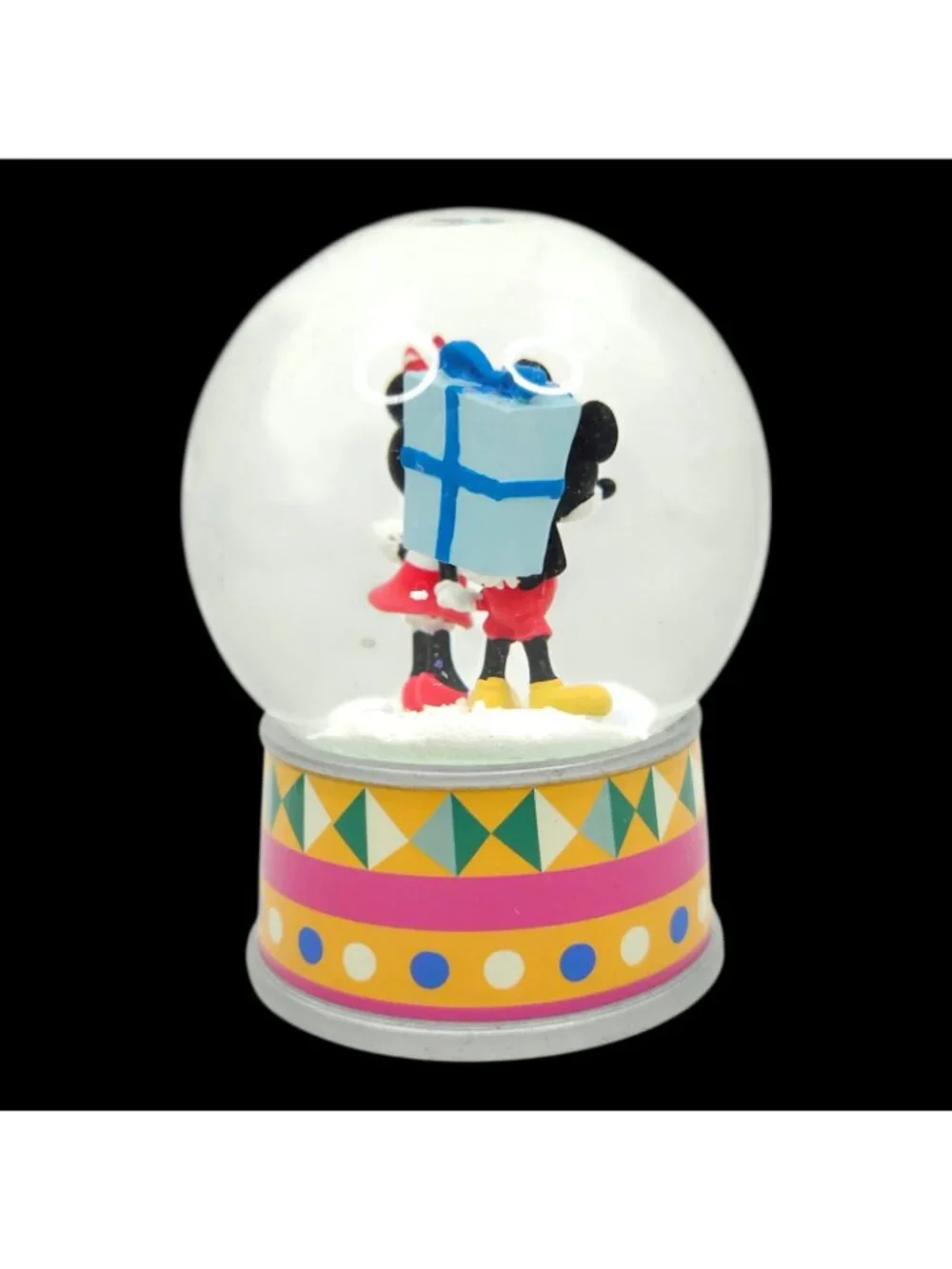 Disney Mickey and Minnie Mouse 2018 Holiday Snow Globe Collectible Original Box